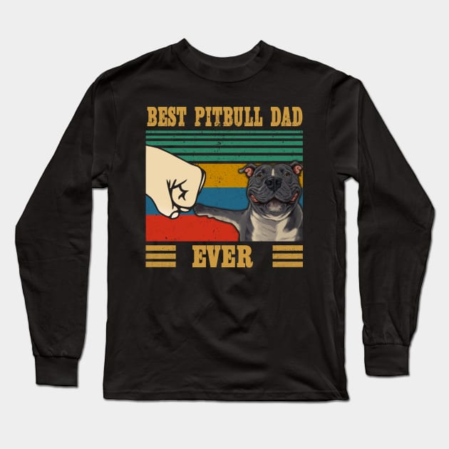 BEST DOG DAD EVER Long Sleeve T-Shirt by SomerGamez